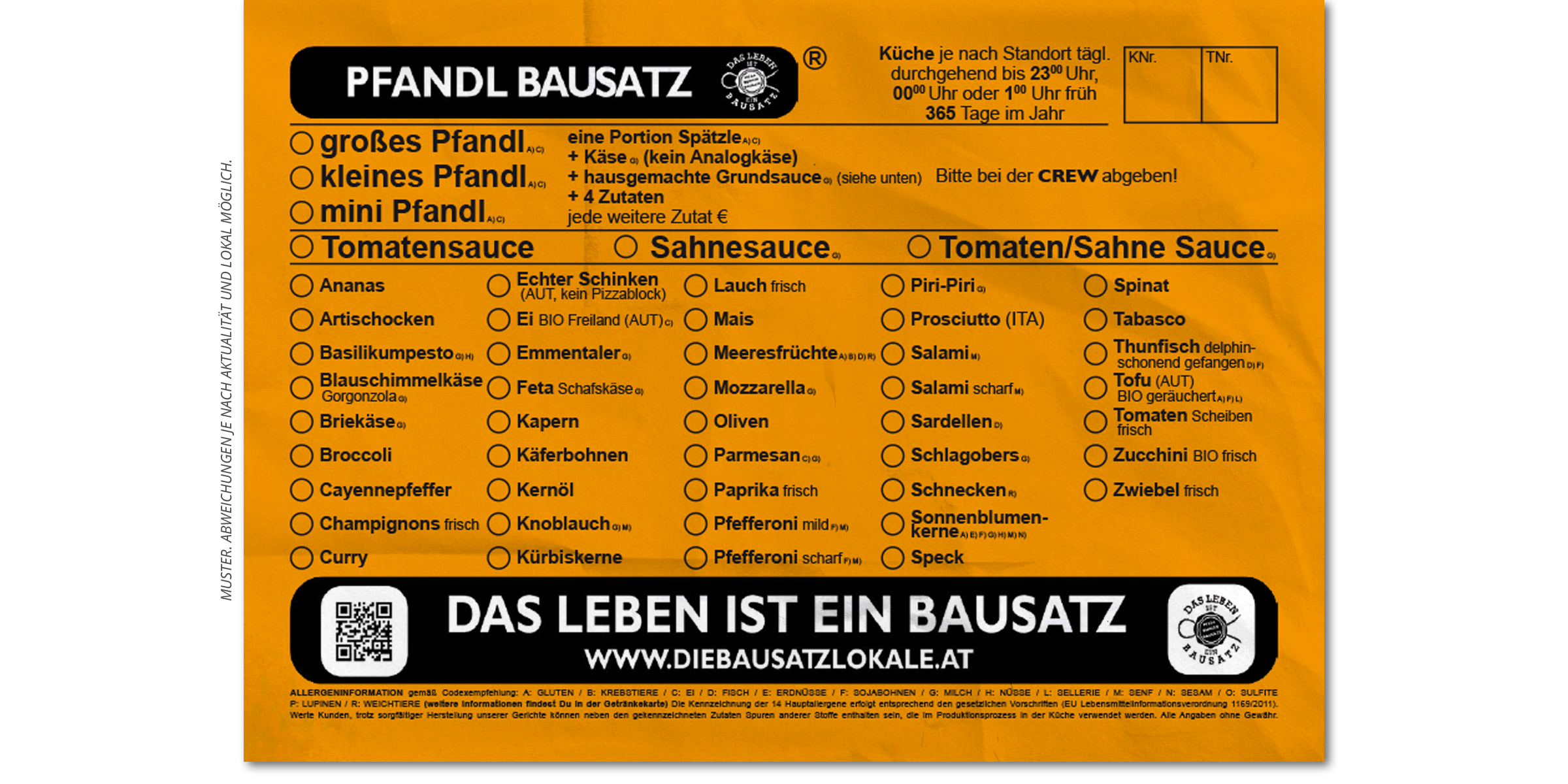 Kaffee, Pub, Restaurant, Pizza, Burger, Bausatz, Graz, Sägewerk, Posaune, Zeppelin, Grammophon, Bierbaron, Continuum, Area5, Airea55, Propeller, MollyMalone, Pfandl, Toast, Eierspeis, Salat, Nudel, Waffel, Party, Reservierung, PBB, SPZG