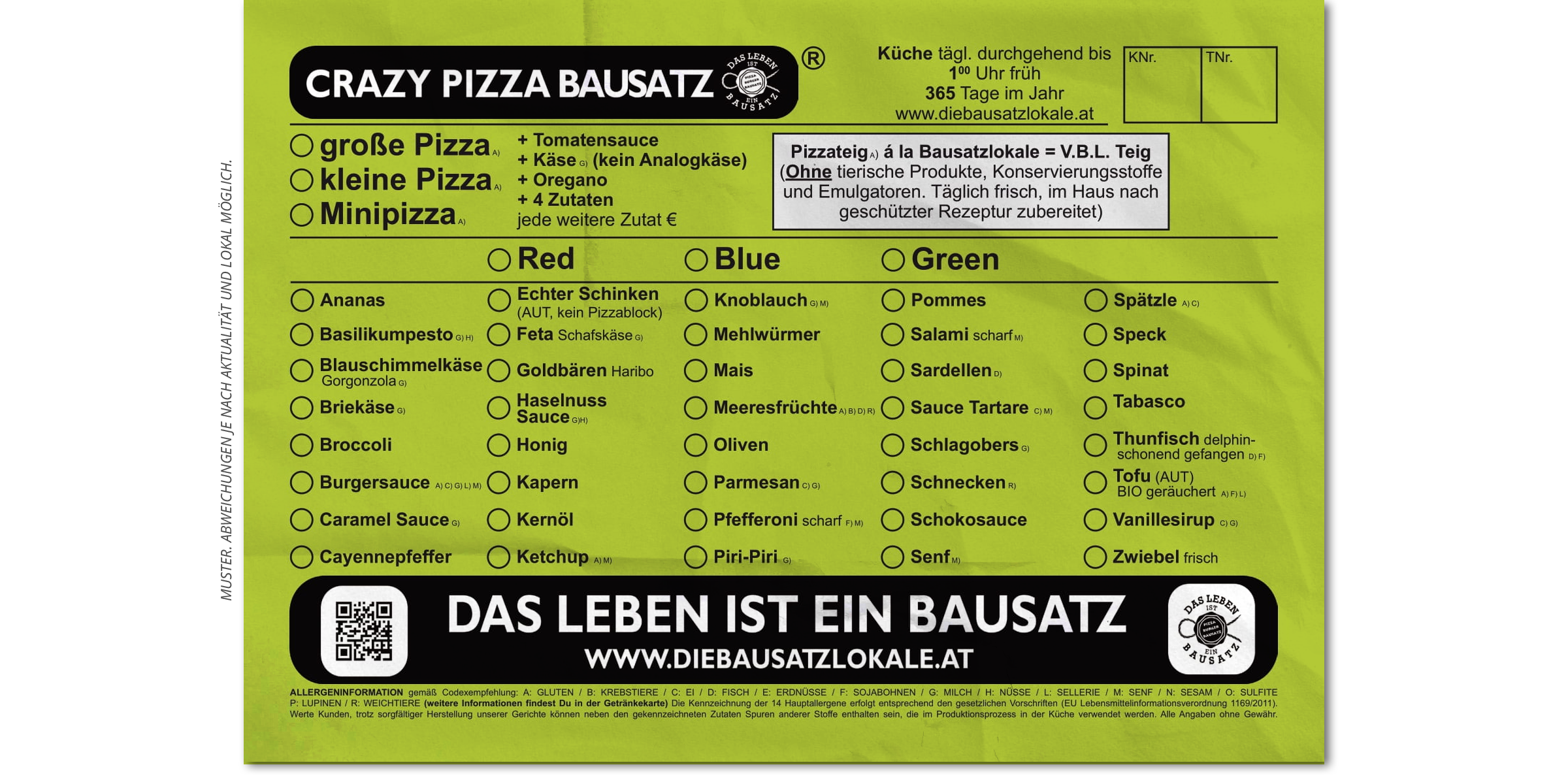 PBB Pizza Burger Bausatzlokal - Das Leben ist ein Bausatz! Seit 1997 Kaffee, Pub, Restaurant